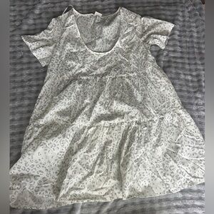 A New Day White and Gray Maxi Dress